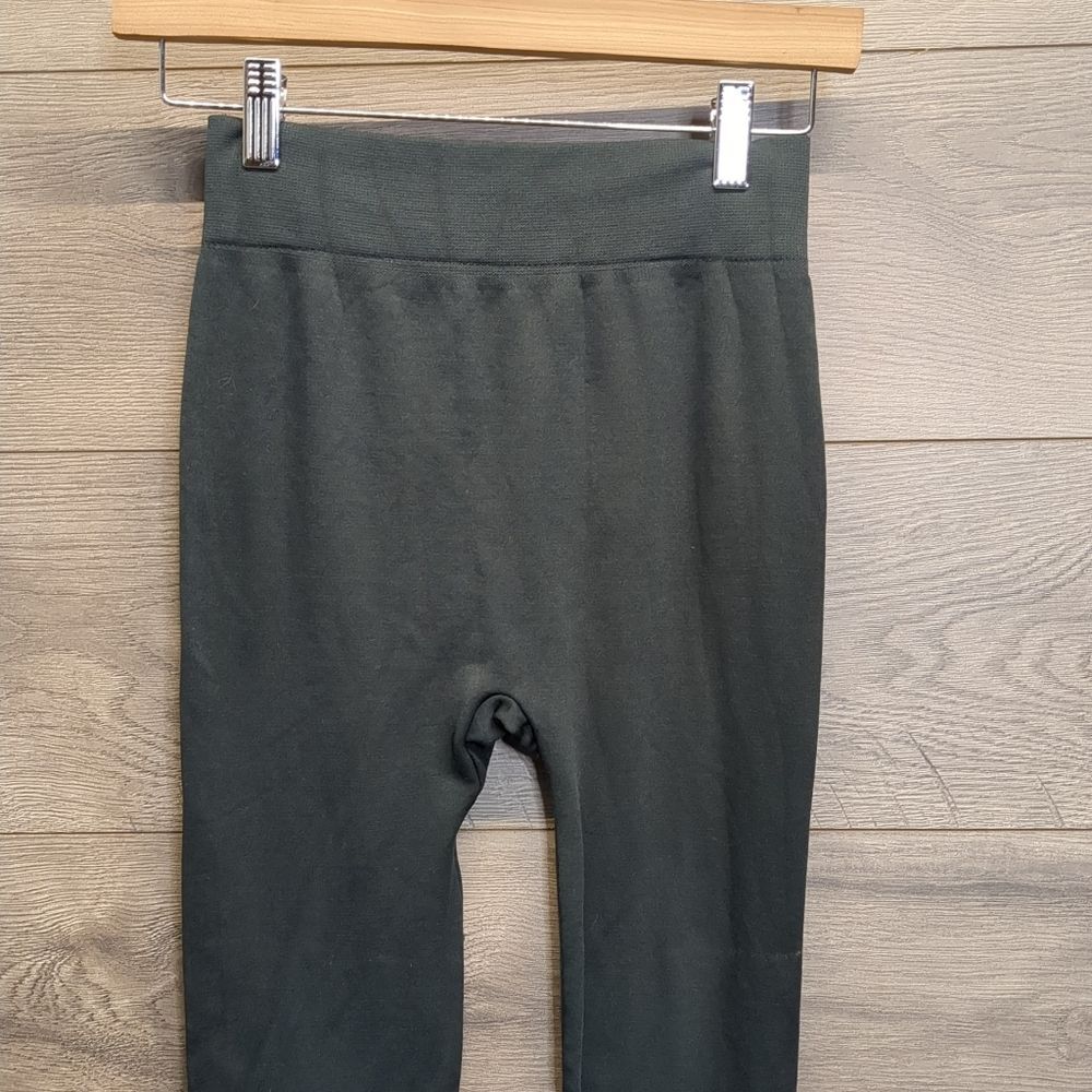 Muk Luks Charcoal Fleece Lined Leggings Women's Size Small / Medium